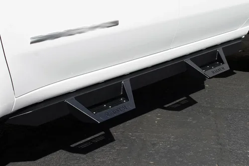 Vista 4 de Magnum RT Drop Steps - Estribos negros compatibles con Crew Cab 2019-2026 Silverado/Sierra 1500 y 2020-2026 2500/3500 HD