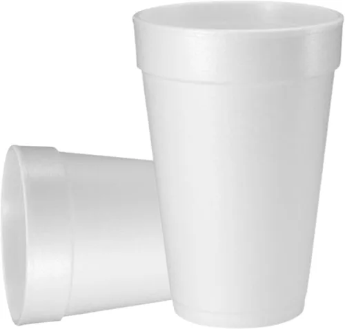 Vista 12 de Pantryware Essentials Vasos desechables de espuma blanca de 8 onzas, paquete de 50 unidades. Vasos desechables de espuma para bebidas