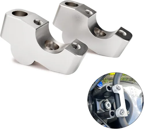 Vista 10 de Elevador de manillar de motocicleta compatible con Triumph Trident 660 (negro)