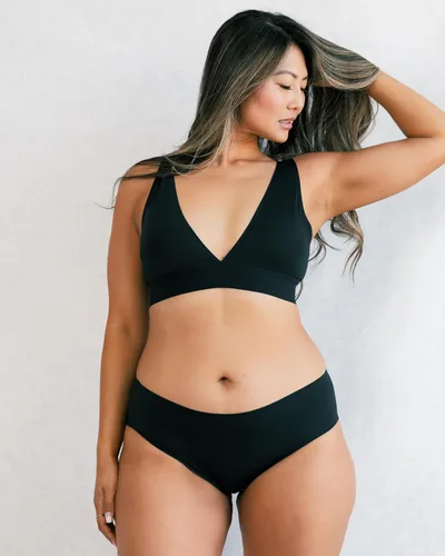 Vista 3 de saalt Calzoncillo sin costuras – Ropa interior de época – Regular, pesado y súper absorbente – Sustituye a las almohadillas y tampones