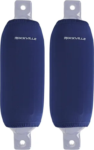 Vista 53 de Rockville C8527NB - Paquete de 4 fundas para guardabarros de barco de 8.5 x Azul marino