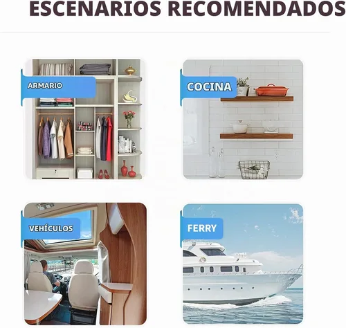 Vista 8 de Vacplus Absorbedor de humedad, 14 onzas colgantes, fuerte absorción, sin