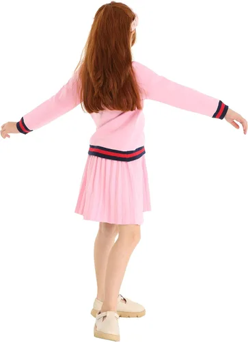 Vista 3 de Mud Kingdom Lindo conjunto de falda de punto acanalado para niñas pequeñas, estilo escolar
