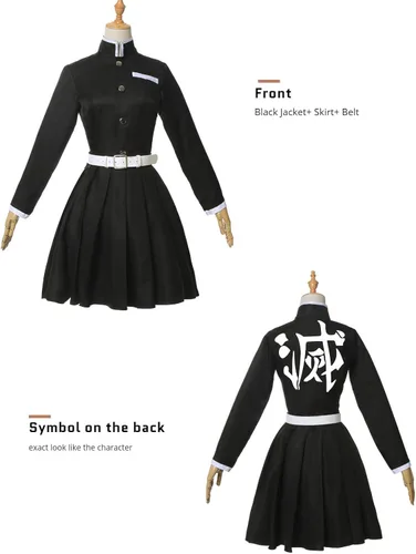 Vista 4 de Nuoqi Zentisu Tanjiro Cosplay - Disfraz de Giyuu Tomioka para adultos, disfraz de anime Shinobu para Halloween