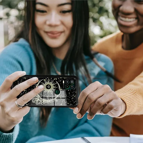Vista 365 de Funda para Motorola Moto G Stylus 5G 2021 de vidrio templado, funda negra con diseño de mujer negra africana para mujeres y hombres, antiarañazos, a