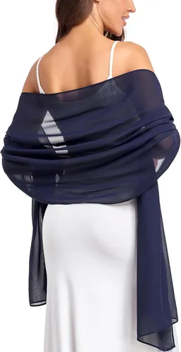 Vista 17 de Chales/mantones de gasa suave para vestidos, accesorios de mujer