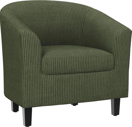 Vista 14 de Yaheetech Silla de Terciopelo Barril, Silla Decorativa Tapizada de Club, Silla Redonda con Cojín Suave para Sala de Estar, Dormitorio, Sala