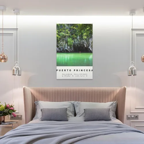 Vista 8 de Póster de Puerto Princesa, impresión colorida, arte de pared de Puerto Princesa, decoración de fotos de Puerto Princesa, póster de arte en lienzo