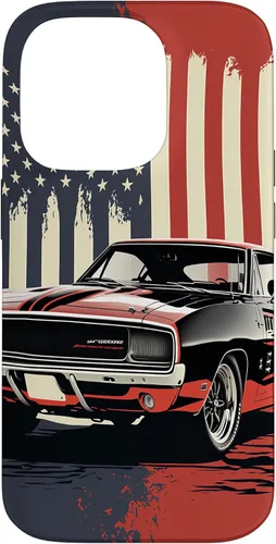 Vista 17 de Funda para iPhone 16, estilo vintage, con bandera de Estados Unidos, para hombre