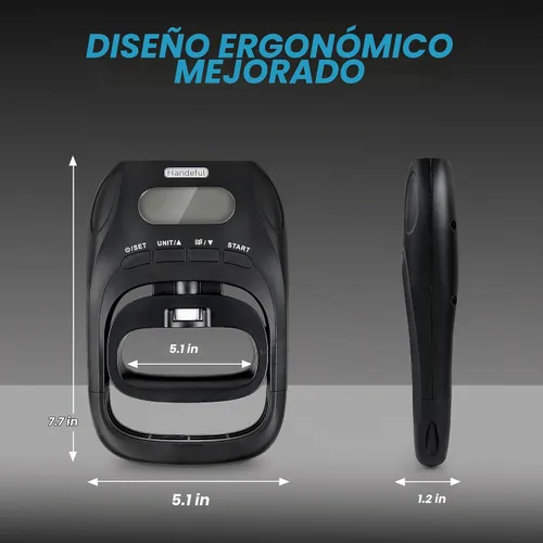 Vista 7 de Handeful Probador digital de fuerza de agarre, dinamómetro de mano de 397