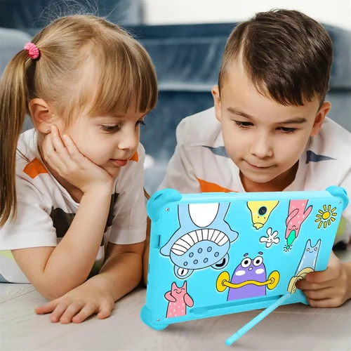 Vista 7 de Tableta infantil de 7 pulgadas para niños, tableta Android de 32 GB con funda incluida, WiFi, Bluetooth, pantalla IPS, control parental, tabletas