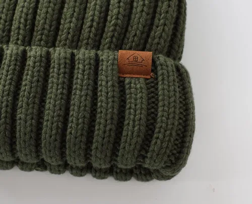 Vista 7 de Home Prefer Gorro de invierno para hombre, con forro polar de lana, gorro de punto cálido