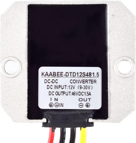 Vista 2 de Convertidor DC-DC 12V 24V Paso hasta 48V Boost Voltaje Entrada (9V-30V) Transformador (1.5A 72W)