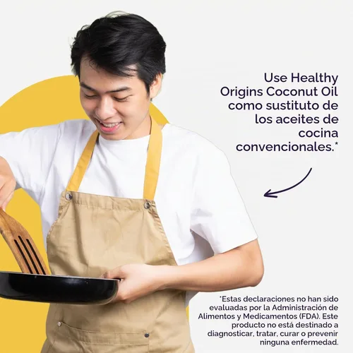 Vista 6 de Healthy Origins Aceite de coco, líquido (100% virgen) - Aceite de coco líquido virgen, sin refinar, prensado en frío, 93% MCT - Aceite de coco