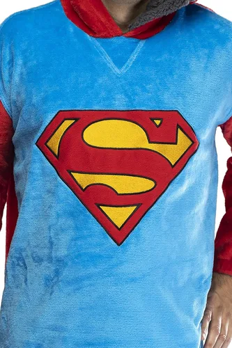 Vista 5 de DC Comics Justice League - Sudadera de sherpa de gran tamaño para hombre