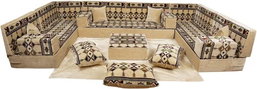 Vista 42 de arabicsofa Cojines Majlis de piso tradicionales: asientos modulares Diwan seccionales