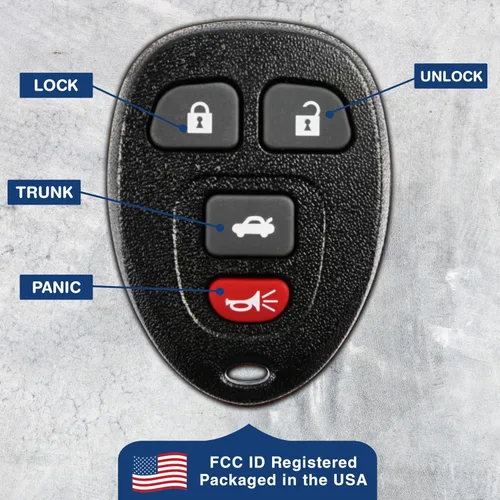Vista 6 de KeylessOption Llavero de Reemplazo para 2006 2007 2008 2009 2010 2011 2012 2013 2014 2015 2016 Buick Lucerne Cadillac DTS Chevrolet Chevy Impala