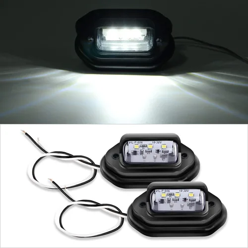Vista 3 de Nilight - Juego de 2 luces LED de 12 V para matrícula de coche o camión o remolque, impermeable, luces de carga o debajo del capó. Apto para coche