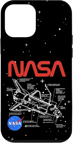 Vista 16 de NASA Carcasa con logotipo de Space Shuttle Schematic para iPhone 17