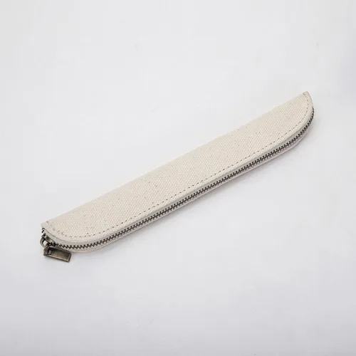 Vista 8 de Estuche de lona Cartucheras De Maquillaje Pure Color Simple Mini (Beige, S)