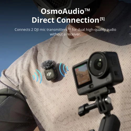 Vista 7 de DJI Osmo Action 6 Capture More Combo, cámara de acción impermeable 8K con sensor cuadrado de 1/1.1", apertura variable de f/2.0–f/4.0, duración