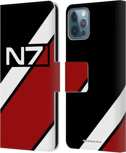 Vista 23 de Head Case Designs Funda de piel con licencia oficial de EA Bioware Mass Effect Cerberus Logo Graphics tipo cartera compatible con Apple iPhone 11