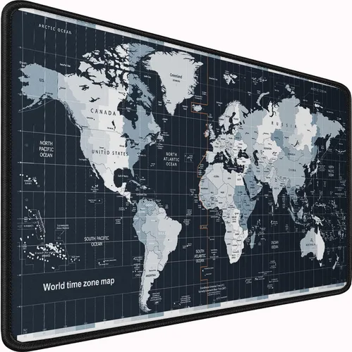 Vista 8 de Alfombrilla de ratón, alfombrilla de ratón para juegos con borde cosido duradero, alfombrilla premium con textura resistente al agua, base de goma
