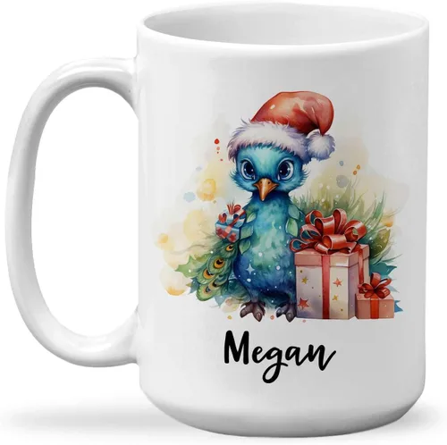 Vista 17 de Taza de regalo de invierno personalizada, taza de café con nombre personalizado con diseño de oso polar, taza de oso polar personalizada, regalo