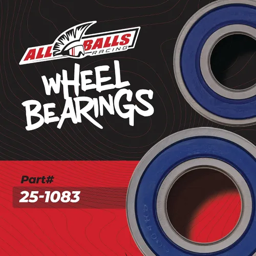 Vista 2 de All Balls Racing 25-1083 Kit de juntas de rodamiento de rueda compatible con/reemplazo para Honda