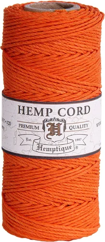 Vista 8 de Hemptique - Carrete de cordón de cáñamo 100 % - 62.5 m de hilo de cáñamo - Hecho con amor - Hilo de cordón de 20 ~ 1 mm para hacer joyas, macramé