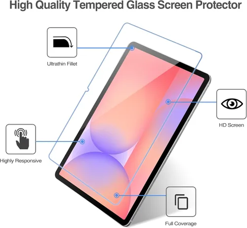 Vista 3 de ProCase 1 protector de pantalla para tablet Galaxy Tab S11 / S10 Lite/S10 FE / S9 FE / S9 / S8 / S7 (11 y 10.9 pulgadas), protector de película