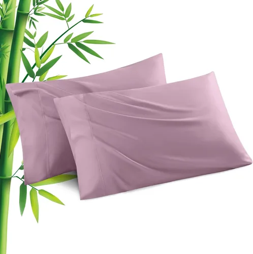 Vista 8 de Fundas de Almohada Tamaño Estándar Paquete de 2, Fundas de Almohada de Viscosa Refrescante con Cierre de Sobre, Fundas de Almohada Frescas