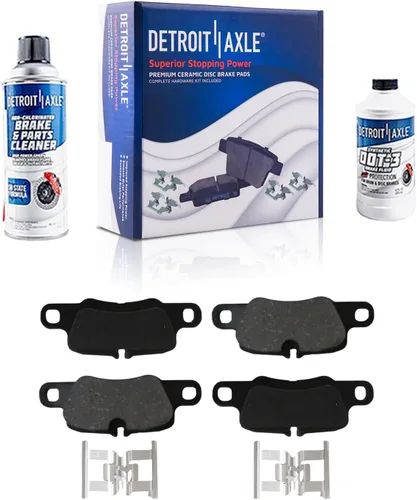 Vista 26 de Detroit Axle - Pastillas de freno traseras para Toyota Prius 2012-2015 Prius Plug-In 2017-2018 Corolla iM 2016 Sion iM 2011-2017 Lexus CT200h
