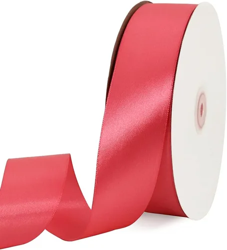 Vista 76 de TONIFUL 1-1/2 Pulgadas (40mm) x 100 Yardas Cinta de Satén Rosa Bebé Ancha de Tela Sólida para Envolver Regalos, Cinta para Silla, Día de San