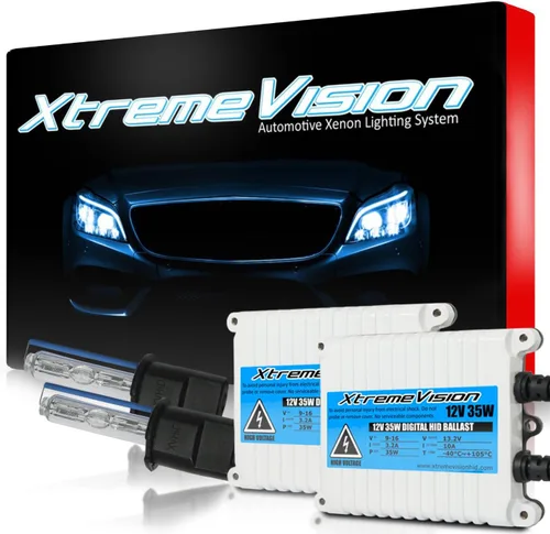 Vista 14 de XtremeVision H1 10K 35W AC Xenón Paquete - Bombilla de faro de Xenón con balasto de AC delgado - 10000K Azul Oscuro - Bombillas de Xenón - 1 par