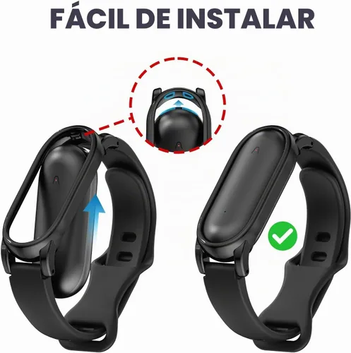 Vista 7 de Pulsera de silicona compatible con grabadora de voz Plaud NotePin, funda de PC con correa ajustable para Plaud NotePin S (2025), correa de repuesto