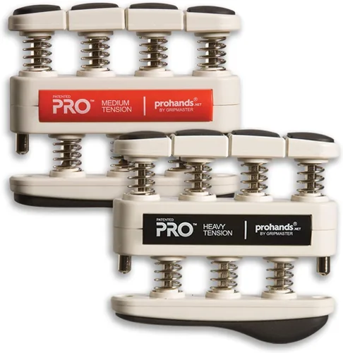 Vista 9 de Prohands PRO Ejercicio de Mano, Ejercitador de Dedos (Fortalecedor de Agarre de Mano), con Resorte, Sistema de Pistón de Dedos, Aislamiento
