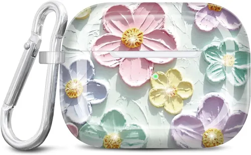 Vista 14 de Funda para Airpods Pro de 2ª generación, diseño de mármol con purpurina dorada, piel protectora de TPU para mujeres y niñas con llavero compatible