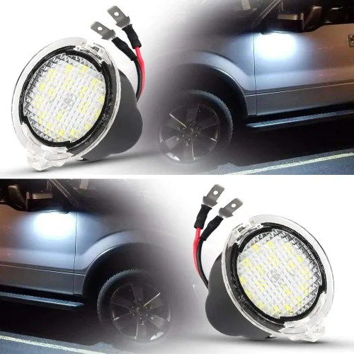 Vista 3 de Foco LED de Advertencia de Charcos para Espejo Retrovisor Lateral, Compatible con F150 2009-2014, Expedition 2003-2023, Explorer 2011-2023, Edge