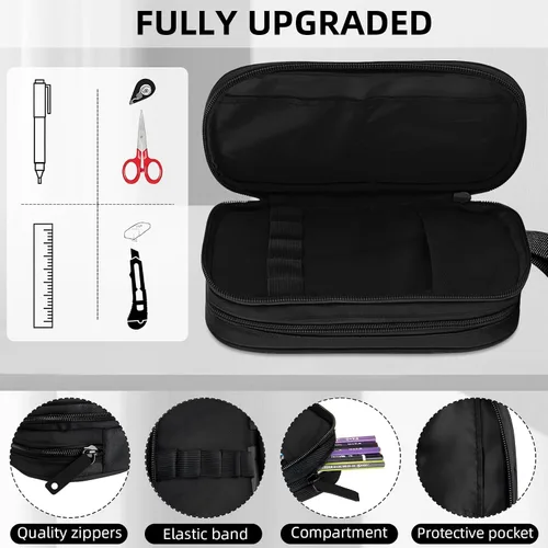 Vista 2 de Estuche para lápices gamer para niños, estuche grande para niños, adolescentes, escuela, caja de bolígrafos de gran capacidad, organizador con 2