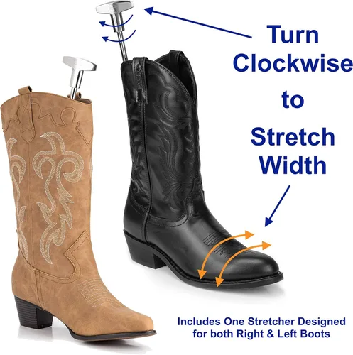 Vista 6 de HOUNDSBAY Bloodhound - Estirador profesional de botas de vaquero occidental para hombre Ampliador de zapatos para botas de vaquero con pies anchos