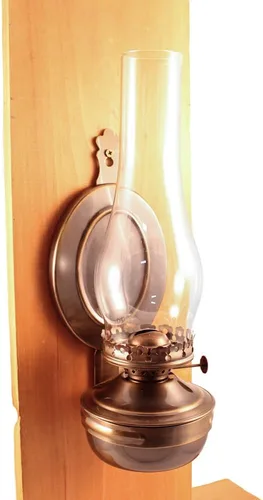 Vista 5 de Vermont Linternas "Mansfield Colgador para pared, diseño con texto de latón lámpara de aceite 14