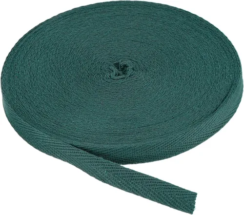 Vista 254 de PATIKIL Cinta de sarga de algodón de 1 pulgada, 50 yardas, cinta de algodón, cinta de encuadernación al bies, cinta de espiga para costura, Verde