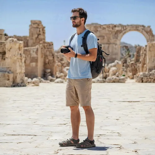 Vista 6 de NORTIV 8 Sandalias para hombre, sandalias deportivas con punta cerrada, zapatos de verano para hombre, sandalias ligeras para caminar