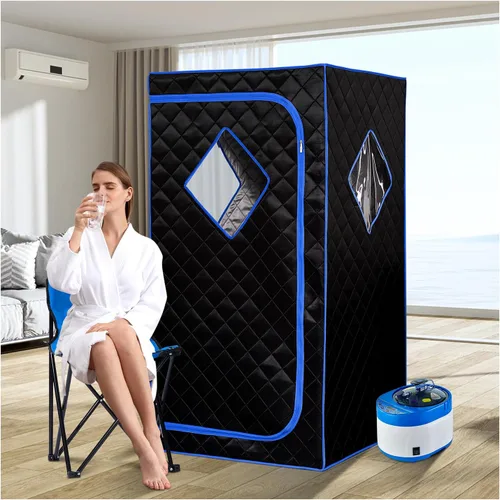 Vista 9 de ZONEMEL Kit completo portátil de sauna de vapor, spa personal de cuerpo completo para el hogar para desintoxicación, relajación, vaporizador de 4
