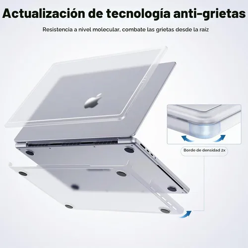 Vista 3 de Soonjet CrackGuard - Funda para MacBook Pro de 14 pulgadas M5 M4 M3 M2 M1 Pro/Max 2025 2024-2021 [actualización antigrietas] [ajuste impecable]