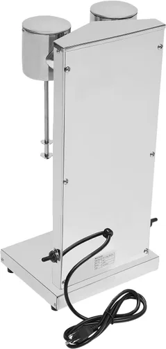 Vista 5 de Mezclador de bebidas eléctrico de doble cabezal para batido de leche comercial, licuadora de acero inoxidable, 2 x 180 W, 10000-14000 rpm, velocidad