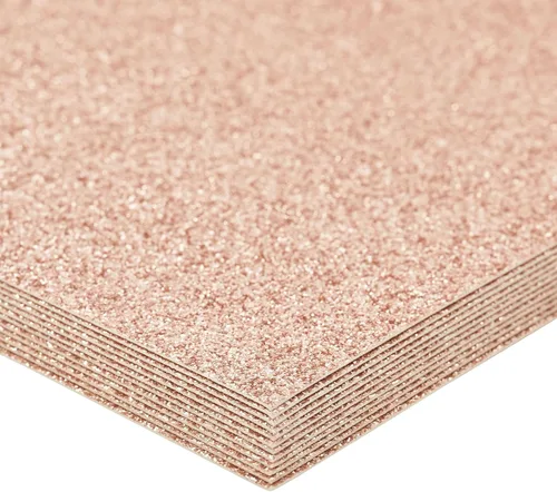 Vista 8 de Bright Creations Cartulina con purpurina de oro rosa, papel de cartulina apto para impresora, papel de álbum de recortes para suministros de álbumes