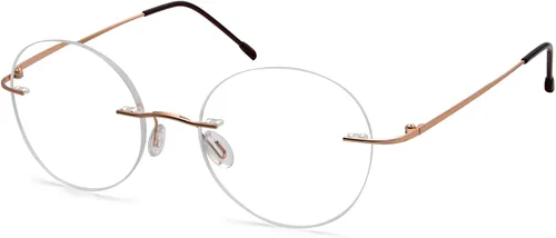 Vista 16 de Eyekepper Paquete de 3 lentes de lectura redondos de metal sin montura para mujeres y hombres, lectores circulares sin marco (azul/rojo/púrpura) +
