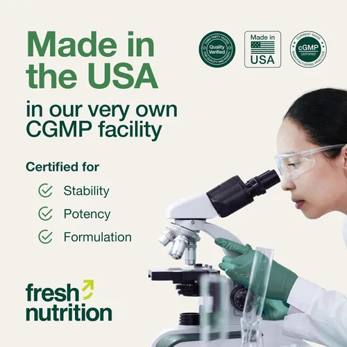 Vista 7 de Fresh Nutrition Suplemento de vitamina C en polvo de 1 libra, apoyo inmunológico puro y potente, 1000 mg por cucharada, delicioso sabor, vegano, sin